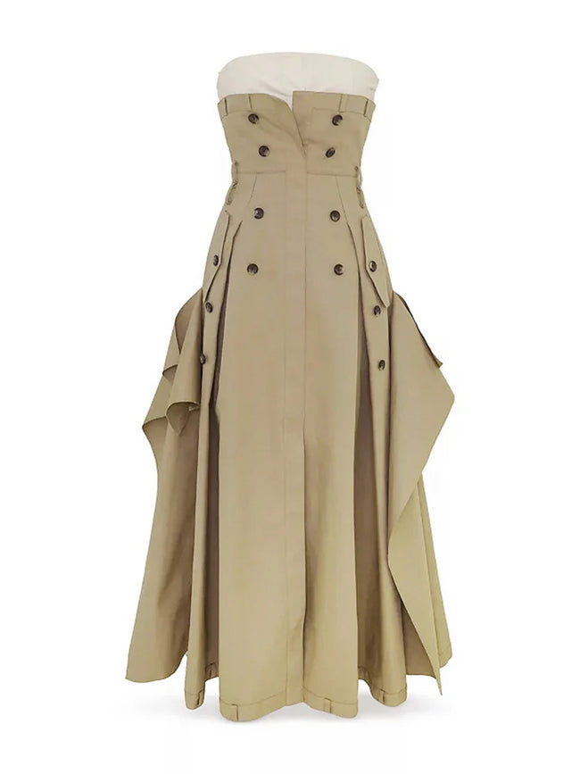 Audacious Strapless Belted Maxi Dress Hover Image