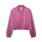 Confident Cropped Bomber Jacket