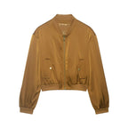 Confident Cropped Bomber Jacket