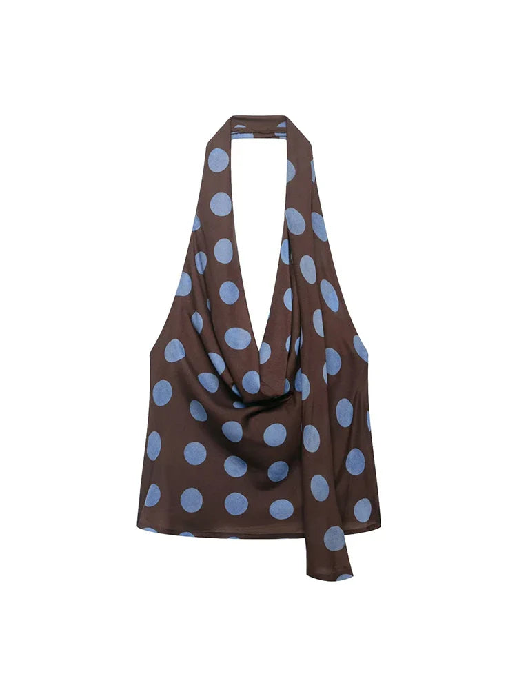 Free Spirit Polka Dot Halter Two-Piece Set