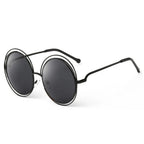 Radiant Gold Round Sunglasses