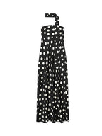 Elegant Polka Dot Maxi Dress