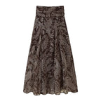 Wanderlust Vintage Printed Maxi Skirt