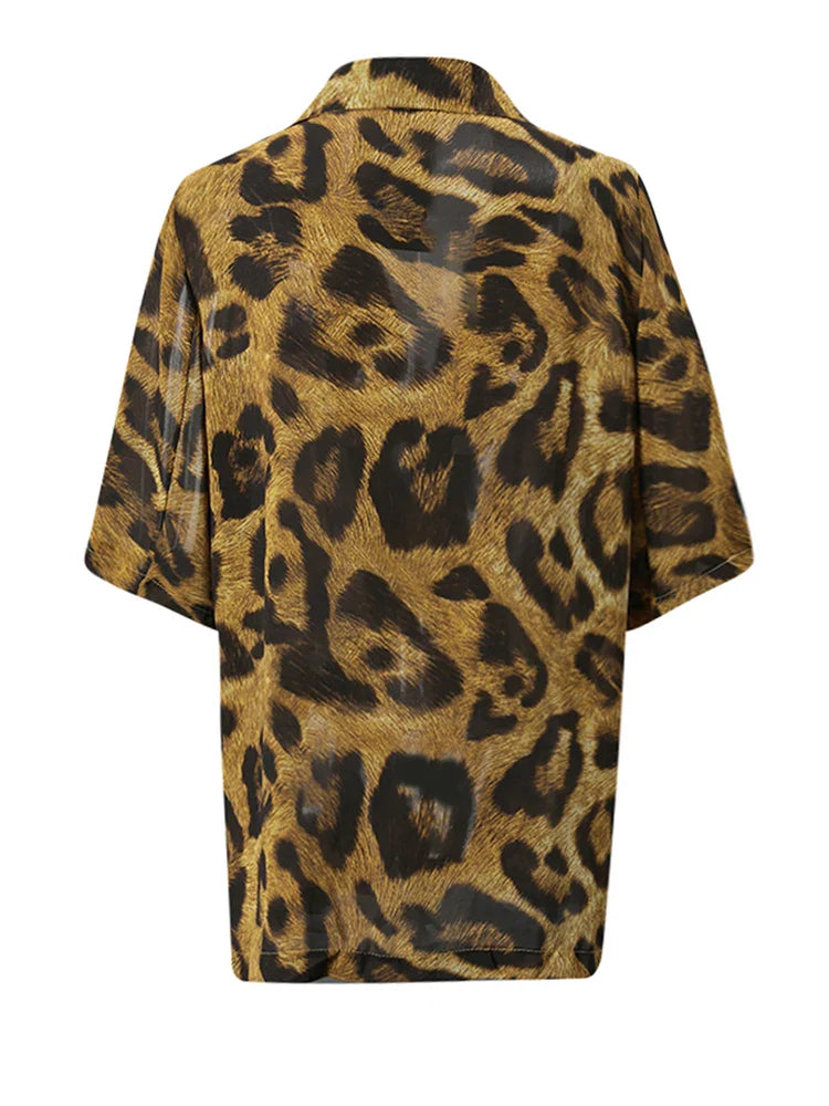 Fierce Leopard Print Blazer