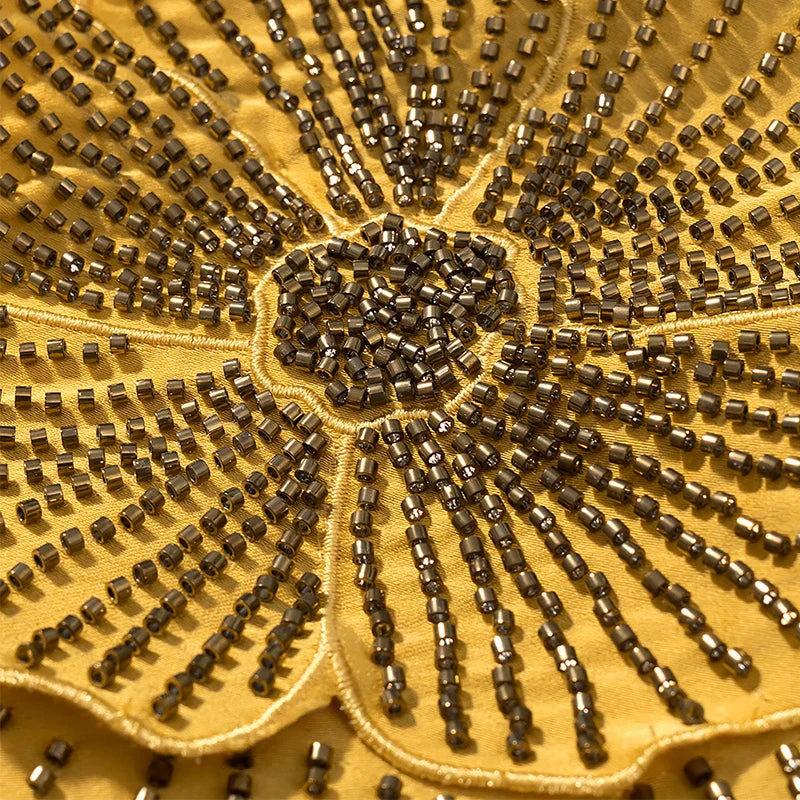 Radiant Gold Halter Maxi Dress