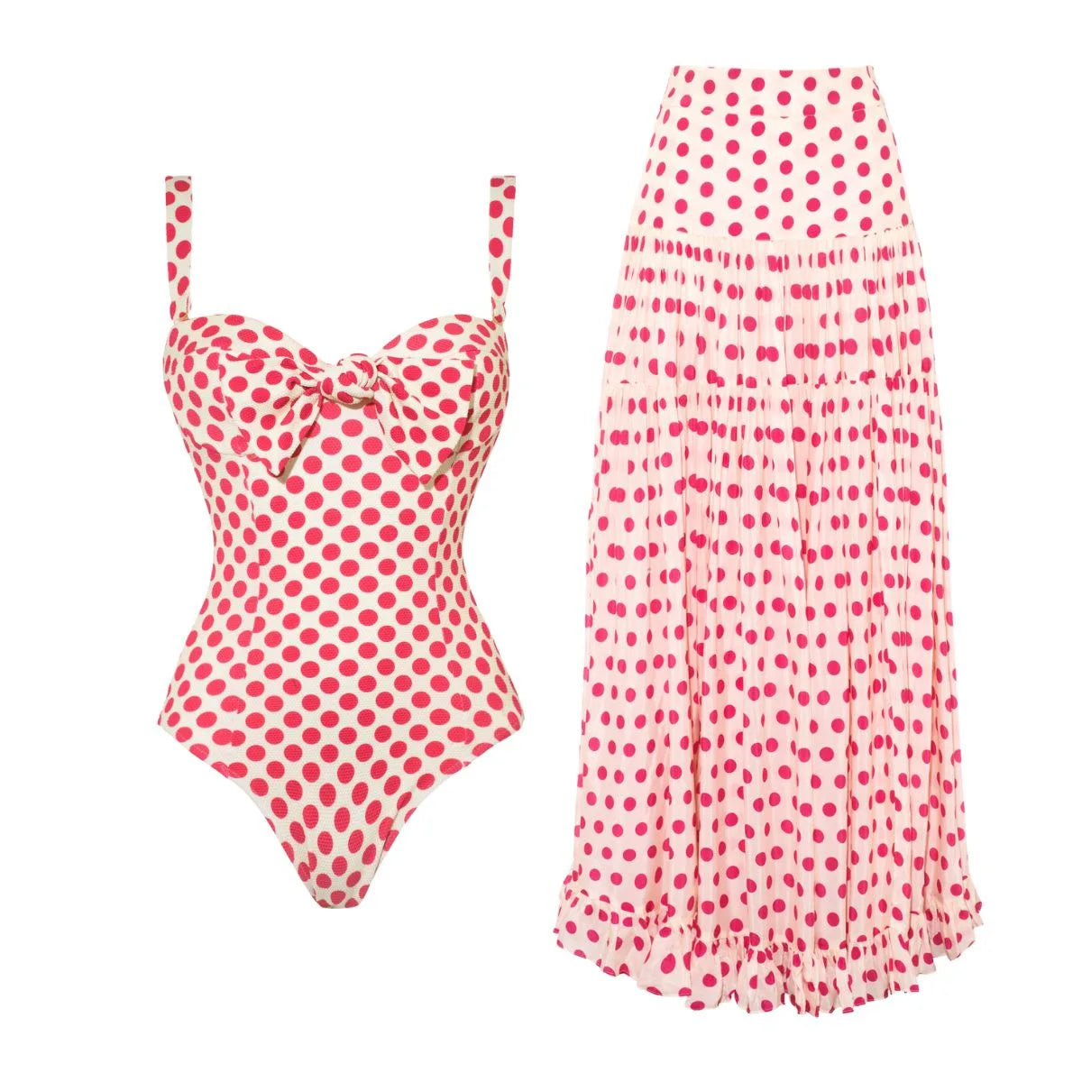 Free Spirit Heart Print Bikini Set