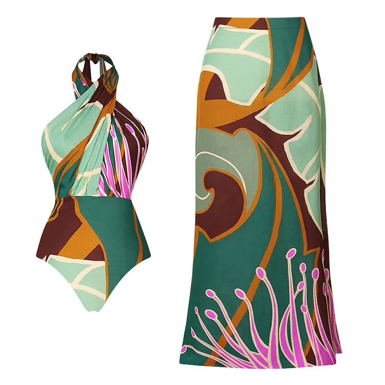 Free Spirit Floral Printed Bikini Set