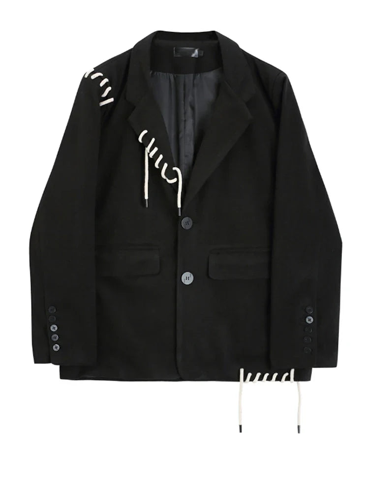 Audacious Drawstring Loose Fit Blazer