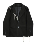 Audacious Drawstring Loose Fit Blazer