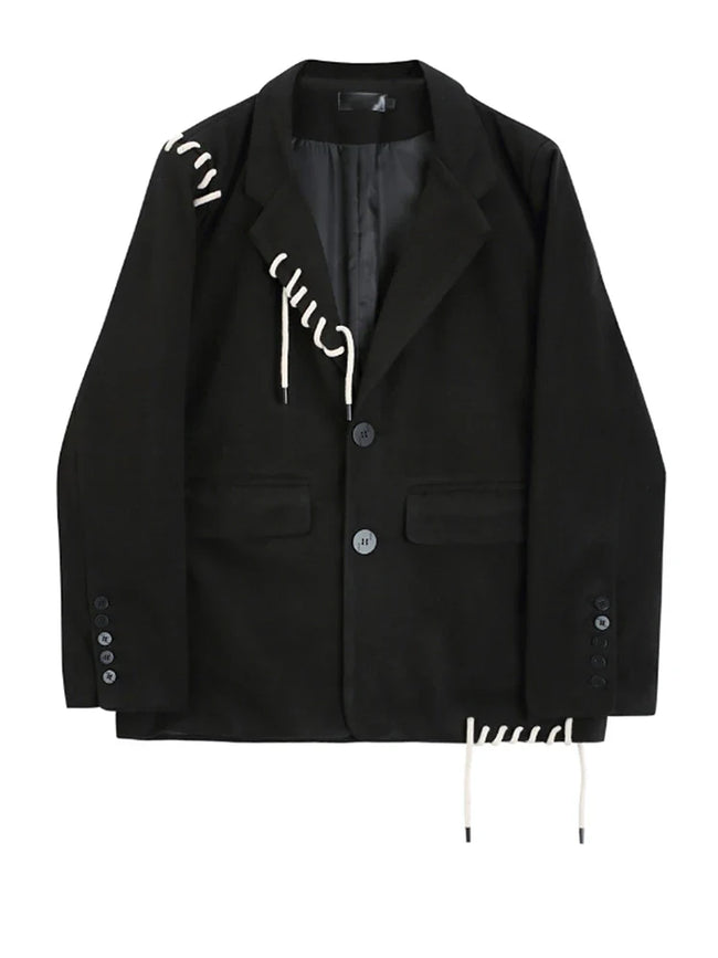Audacious Drawstring Loose Fit Blazer Hover Image