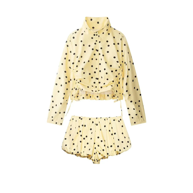 Spirited Polka Dot Short Set Hover Image