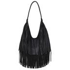 Untamed Leather Fringe Shoulder Bag