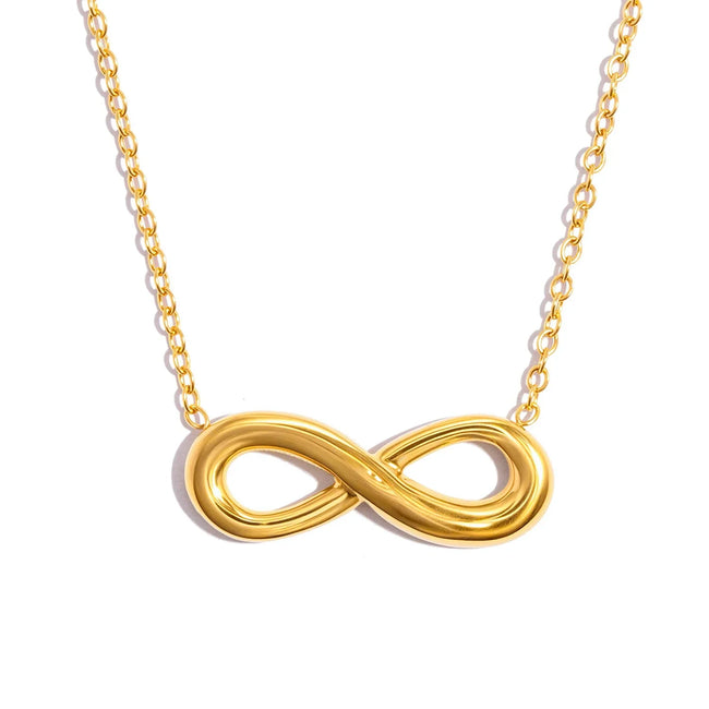 Limitless Gold Plated Pendant Necklace Hover Image