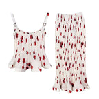 Free Spirit Pleated Floral Two-Piece Set