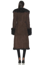 Daphne Shearling Suede Coat