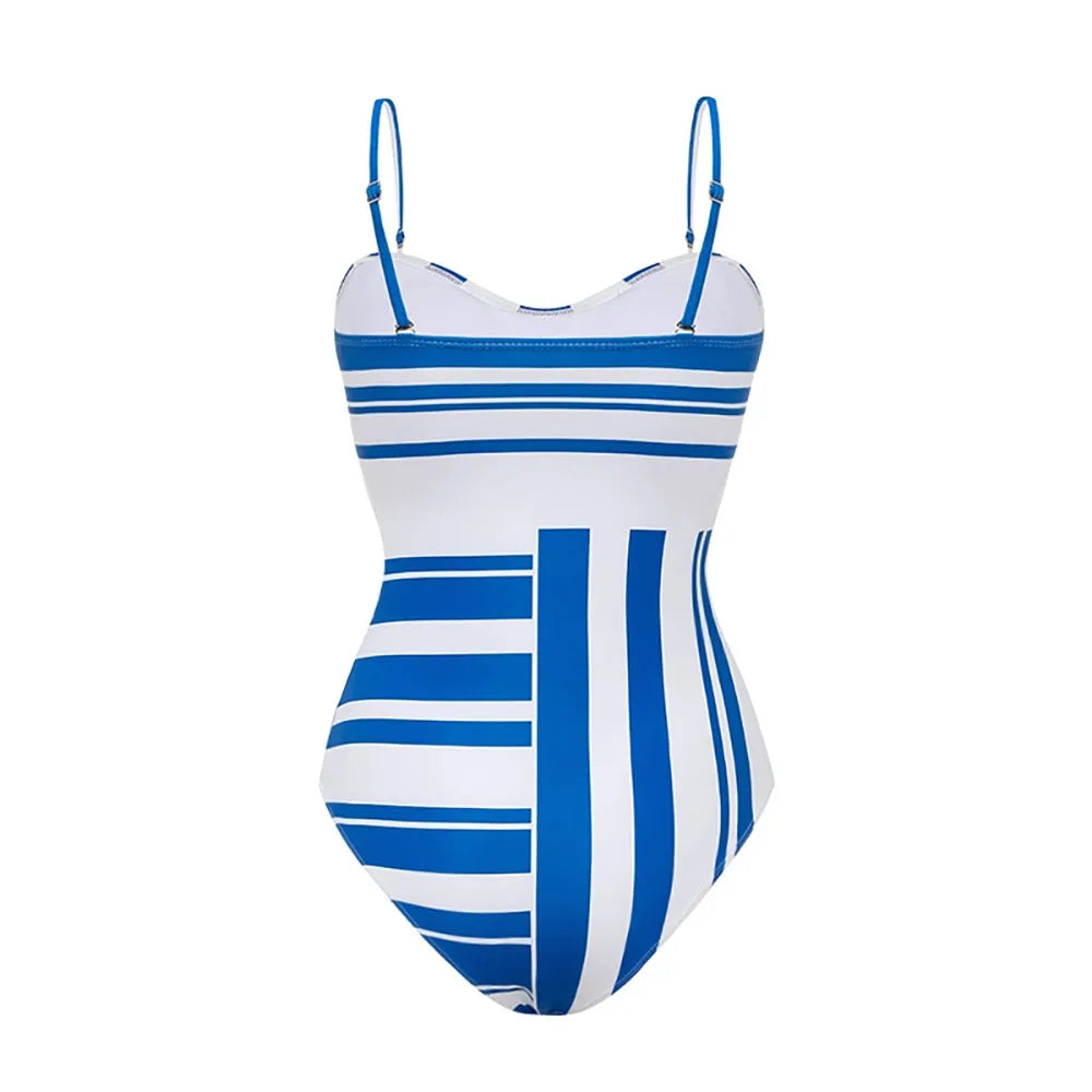 Wanderlust Striped Printed Bikini Set