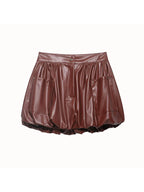 Audacious Faux Leather Two-Piece Set