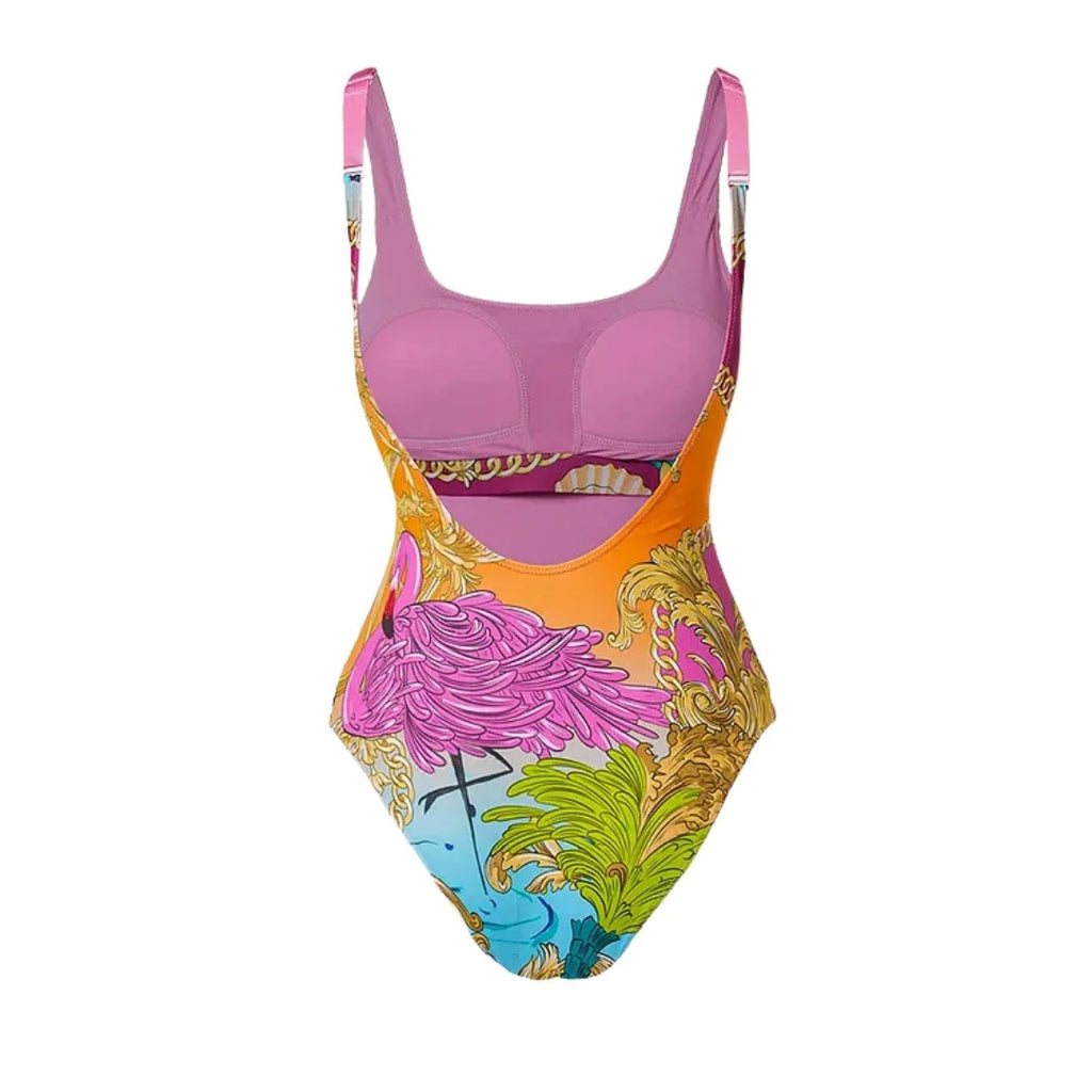 Vibrant Printed Two-Piece Bikini Set