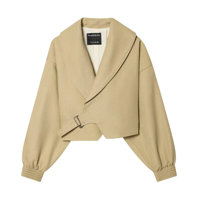 Confident Batwing Cropped Jacket Hover Image