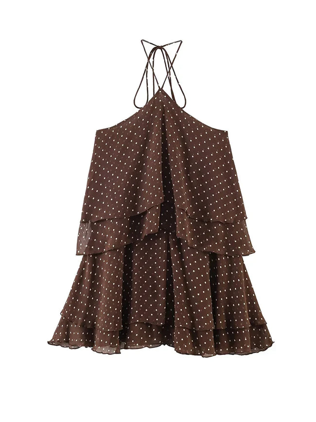 Wanderlust Polka Dot Mini Dress Hover Image