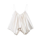 Radiant Satin Backless Crop Top