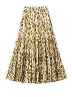 Free Spirit Dot Pleated Maxi Skirt