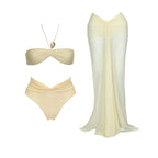 Divine Ruched Cover Up Bikini Set