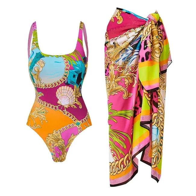 Vibrant Printed Two-Piece Bikini Set Hover Image