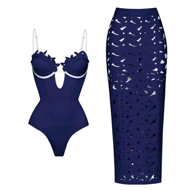 Radiant Floral Ruffle Bikini Set Hover Image