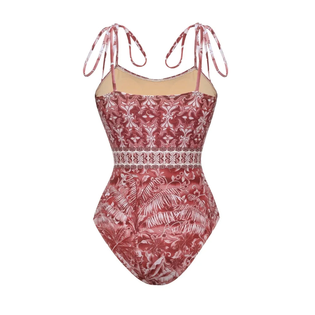Wanderlust Printed Fringe Bikini Set