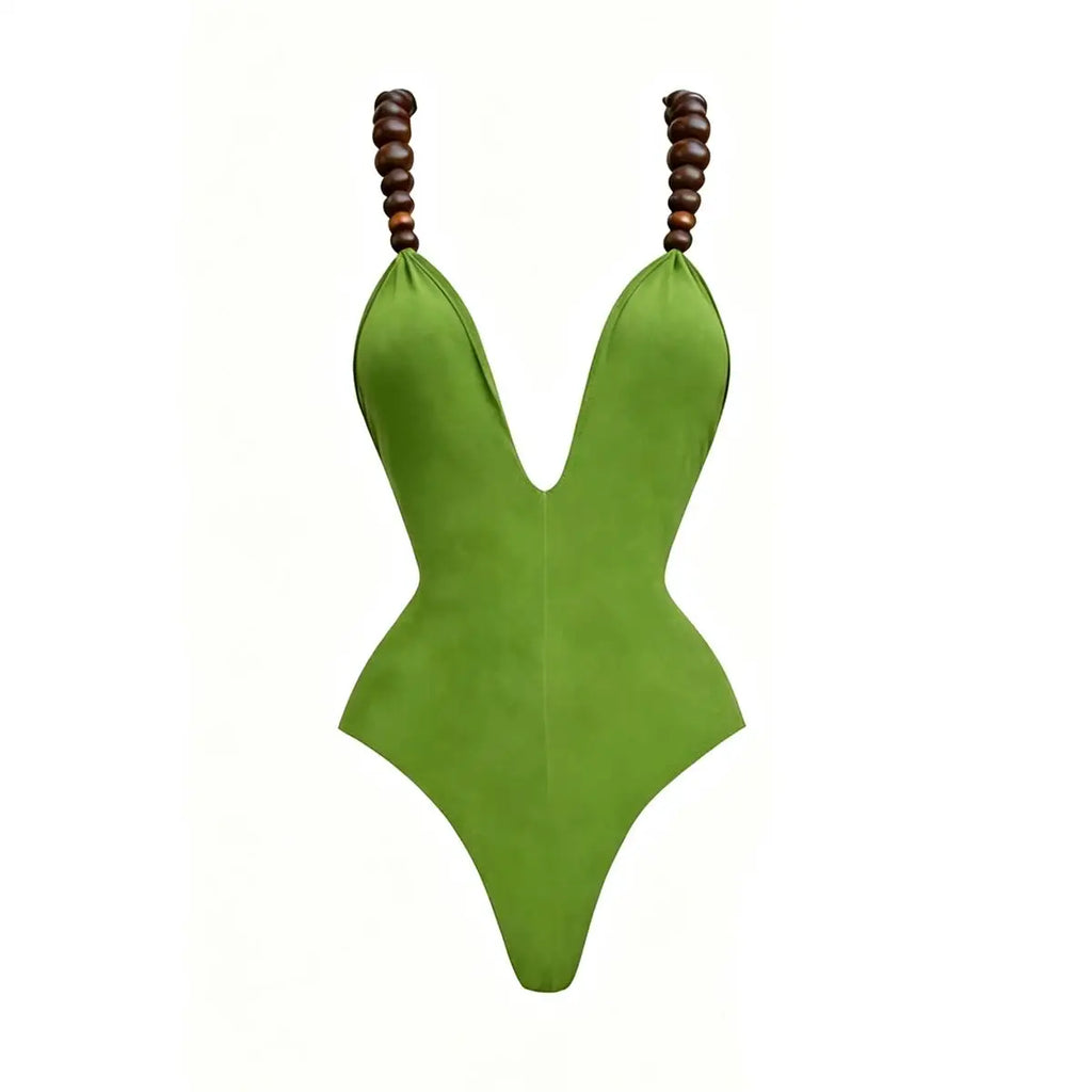Free Spirit Beaded Fringe Bikini Set