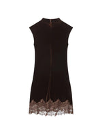 Radiant Velvet Lace Mini Dress