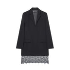 Confident Lace Blazer Mini Dress