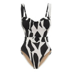 Fierce Abstract Printed Bikini Set
