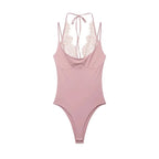 Daring Lace Halter Bodysuit