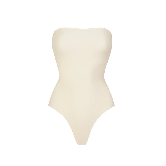 Radiant Strapless Solid Swimsuit Set Hover Image