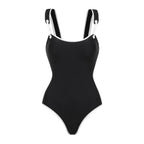 Elegant Striped Vintage One-Piece