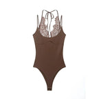 Daring Lace Halter Bodysuit
