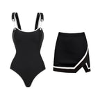 Elegant Striped Vintage One-Piece