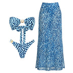 Wanderlust Printed Strappy Bikini Set