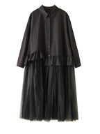 Sovereign Mesh Oversized Maxi Dress