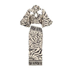 Free Spirit Patterned Long-Sleeve One-Piece