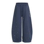 Radiant Rhinestone Wide-Leg Trousers