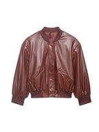 Audacious Faux Leather Two-Piece Set