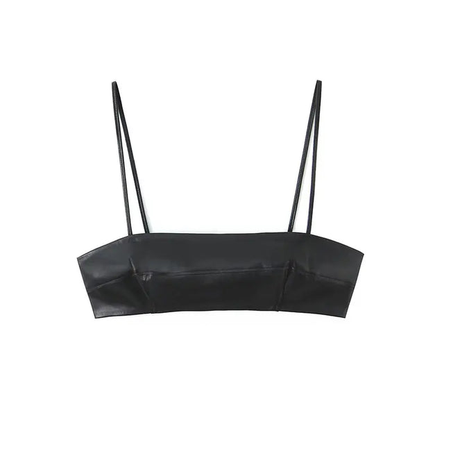 Fierce Faux Leather Midi Set Hover Image