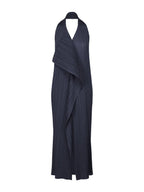 Radiant Pleated Halter Maxi Dress