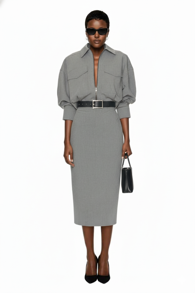 Staud Scout Dress in Static Hover Image