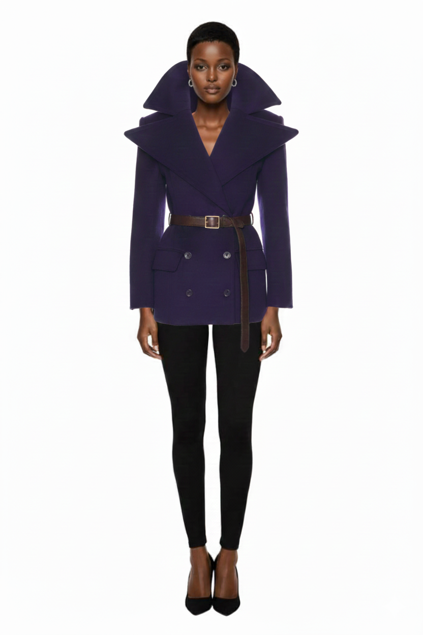 The Dramatic Collar Peacoat