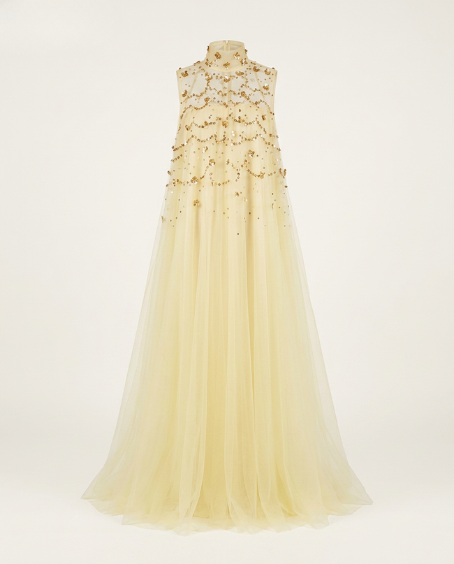 Divine Sequined Mesh A-line Dress Hover Image