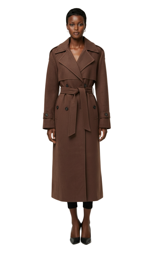 Wallace Faux Suede Coat Hover Image
